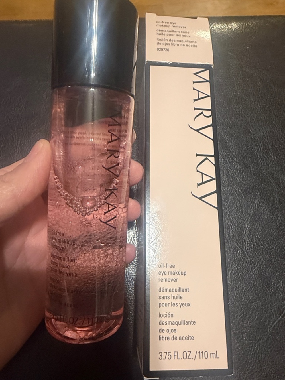 Mary Kay Pink Oil-Free Eye Makeup Remover Bottle